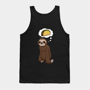 Sloth thinking about eating tacos Tank Top